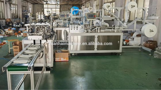 2020 90pcs/min Servo control 1+1 Automatic non woven surgical Disposable face mask making machine proveedor
